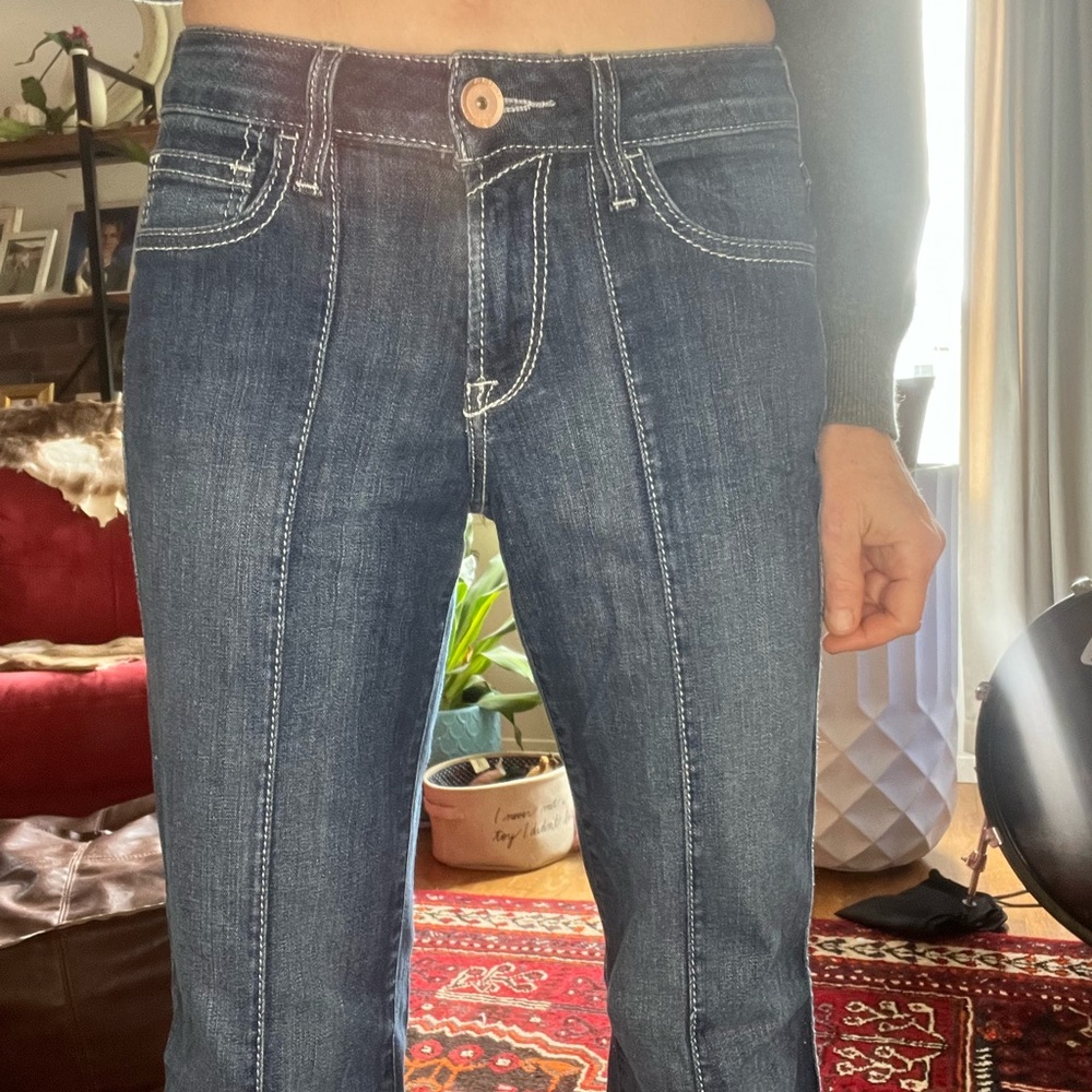 Ariat Denim-perfect rise trouser jeans. 25R.